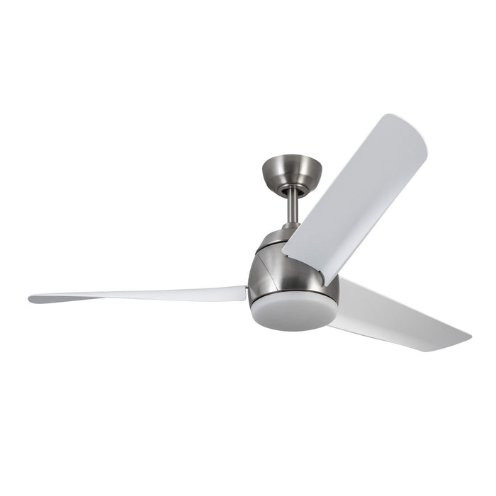 Kuzco Lighting CF91954-BN/WH 54" Ceiling Fan, Brushed Nickel/Matte White
