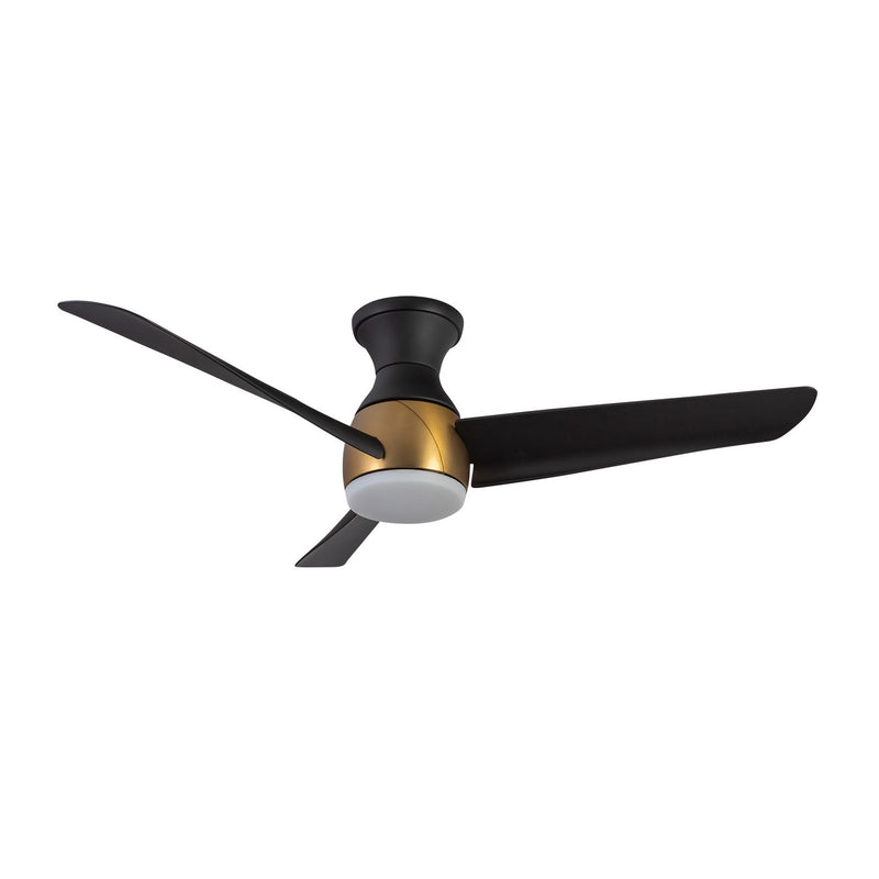 Kuzco Lighting HF91954-BG/MB 54"Hugger Fan, Brushed Gold/Matte Black