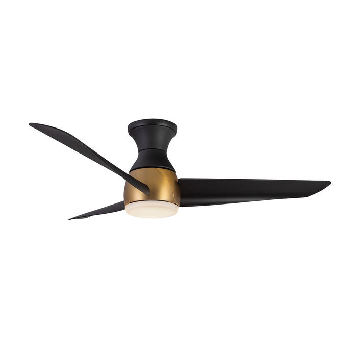 Kuzco Lighting HF91954-BG/MB 54"Hugger Fan, Brushed Gold/Matte Black