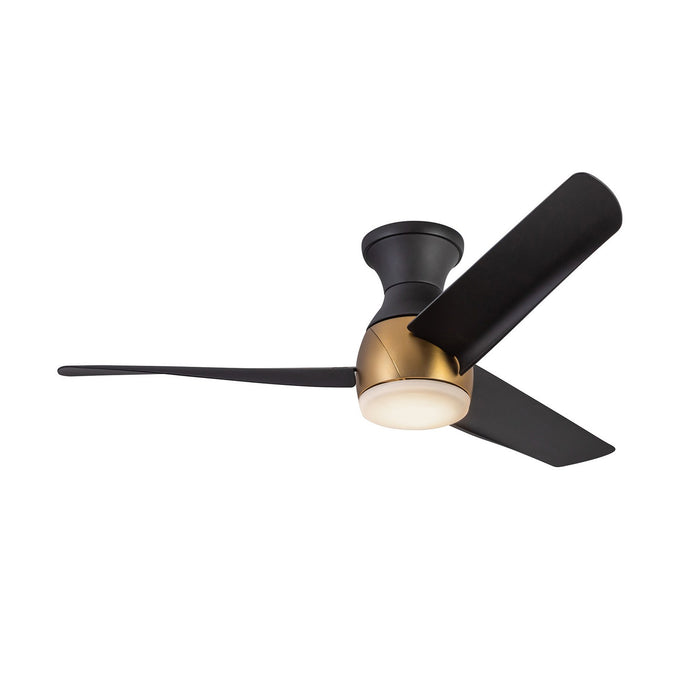 Kuzco Lighting HF91954-BG/MB 54"Hugger Fan, Brushed Gold/Matte Black