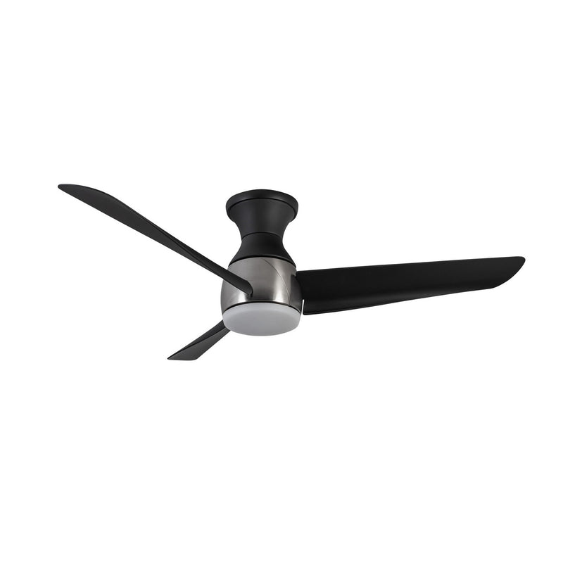 Kuzco Lighting HF91954-BN/MB 54"Hugger Fan, Brushed Nickel/Matte Black