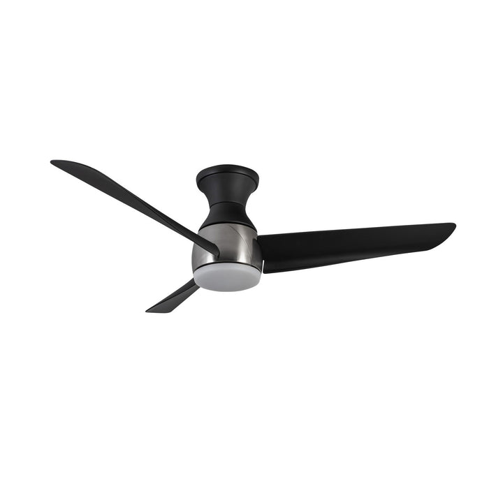 Kuzco Lighting HF91954-BN/MB 54"Hugger Fan, Brushed Nickel/Matte Black