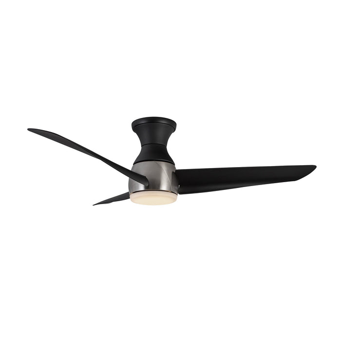 Kuzco Lighting HF91954-BN/MB 54"Hugger Fan, Brushed Nickel/Matte Black