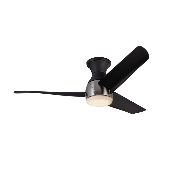 Kuzco Lighting HF91954-BN/MB 54"Hugger Fan, Brushed Nickel/Matte Black