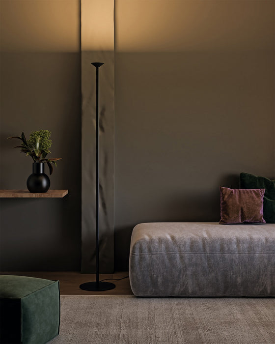 Kuzco Lighting FL12168-BK LED Floor Lamp, Black