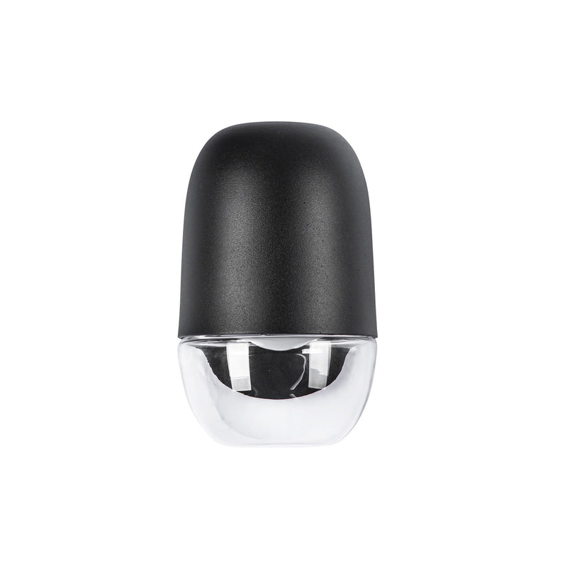 Kuzco Lighting EW38504-BK/CL LED Exterior Wall Mount, Black/Clear Glass