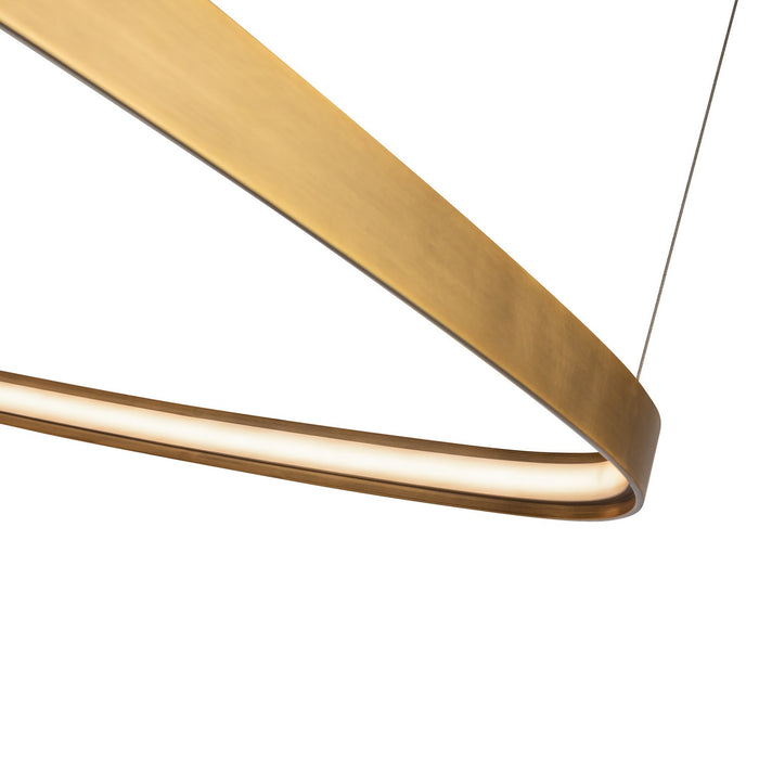 Kuzco Lighting PD78031-VB LED Pendant, Vintage Brass