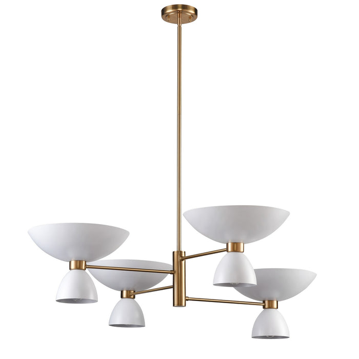 ELK Home H0018-11551 Eight Light Chandelier, Matte White