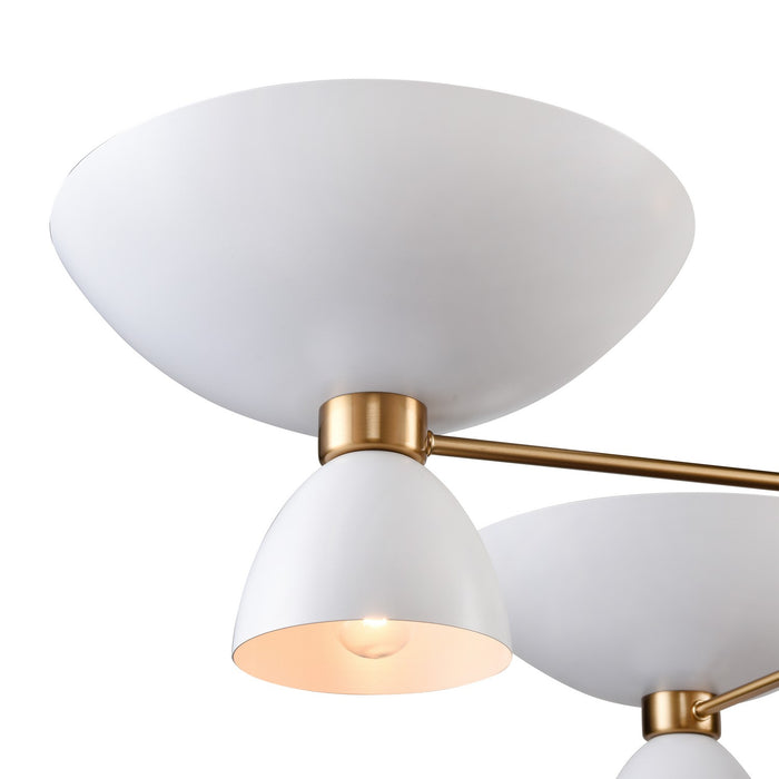 ELK Home H0018-11551 Eight Light Chandelier, Matte White