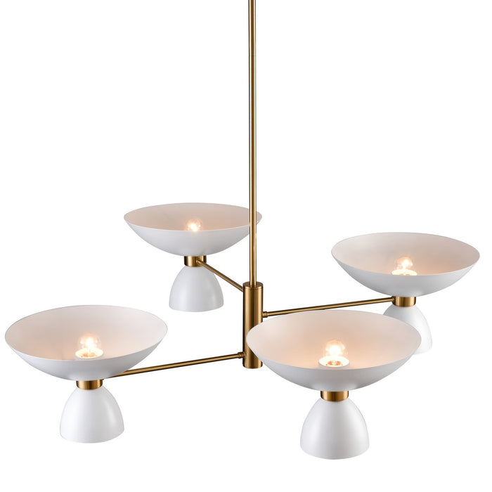 ELK Home H0018-11551 Eight Light Chandelier, Matte White