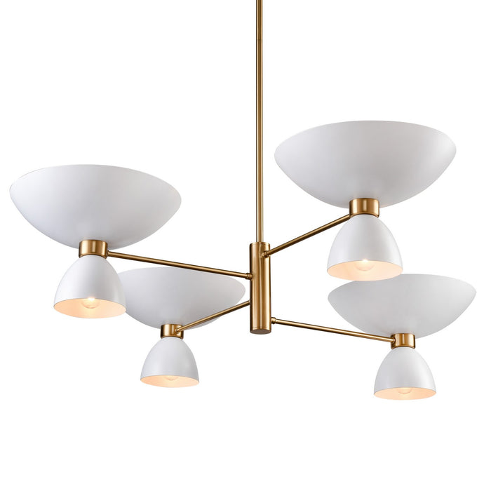 ELK Home H0018-11551 Eight Light Chandelier, Matte White