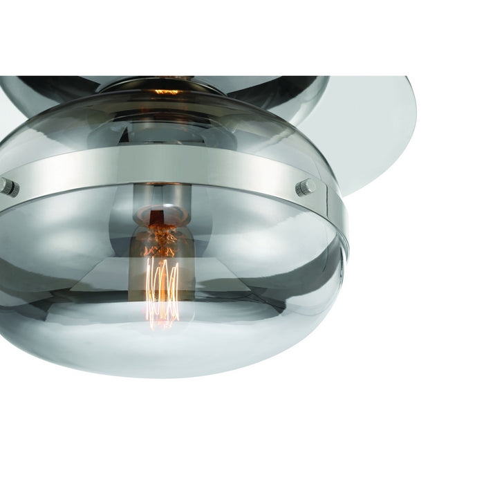 Eurofase 37086-024 One Light Flushmount, Polished Nickel