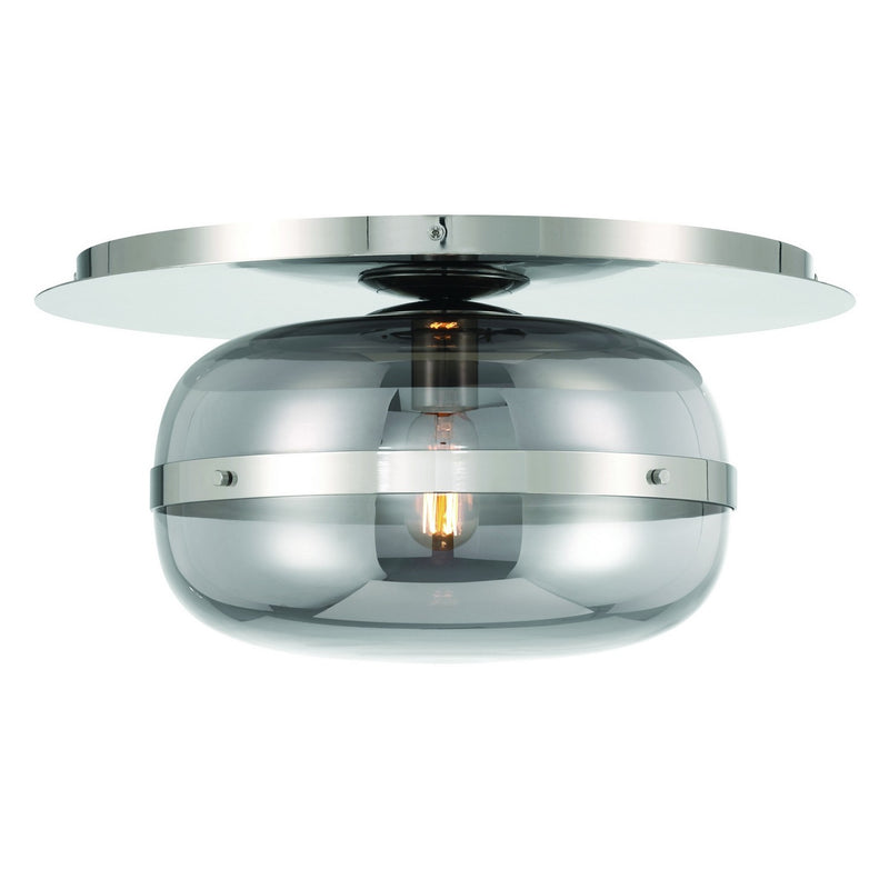 Eurofase 37087-021 One Light Flushmount, Polished Nickel