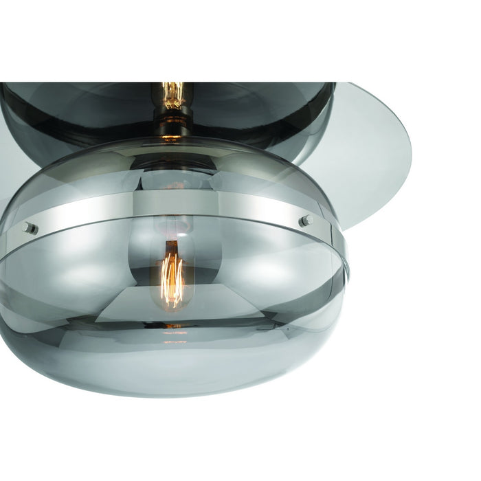 Eurofase 37087-021 One Light Flushmount, Polished Nickel