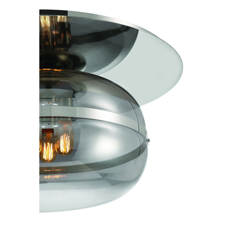 Eurofase 37088-028 Three Light Flushmount, Polished Nickel