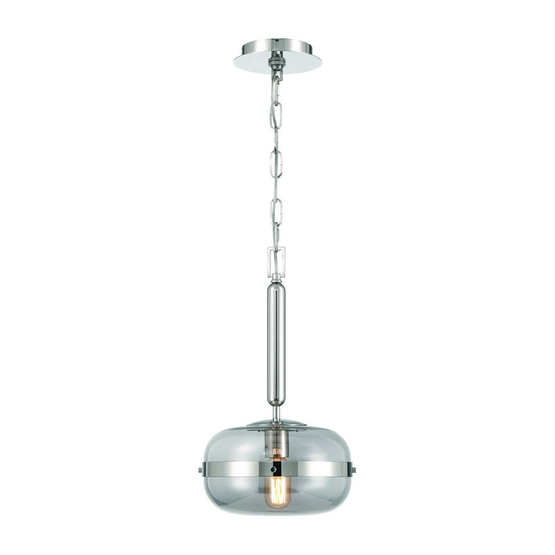 Eurofase 37196-024 One Light Pendant, Polished Nickel