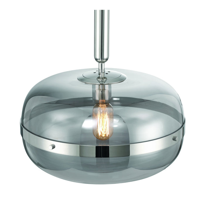 Eurofase 37197-021 One Light Pendant, Polished Nickel