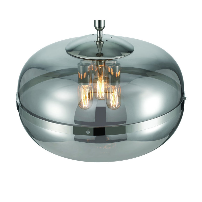 Eurofase 37198-028 Three Light Pendant, Polished Nickel