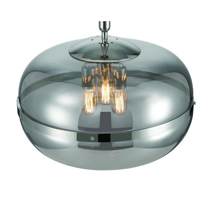 Eurofase 37198-028 Three Light Pendant, Polished Nickel