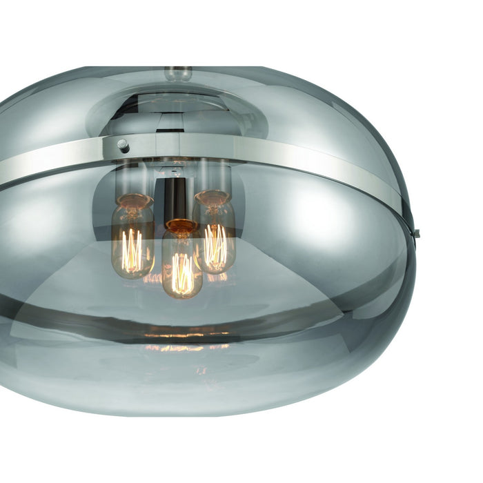 Eurofase 37198-028 Three Light Pendant, Polished Nickel