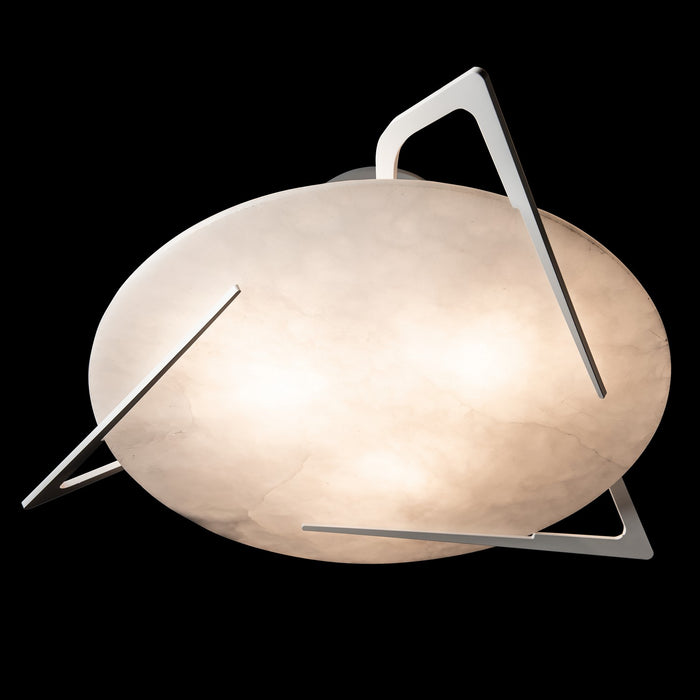 Hubbardton Forge 121059-SKT-02-AR Three Light Semi-Flush Mount, White