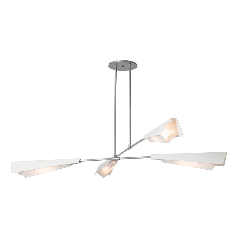 Hubbardton Forge 131010-SKT-MULT-82-02-BB0780 Four Light Pendant/Semi-Flush, Vintage Platinum