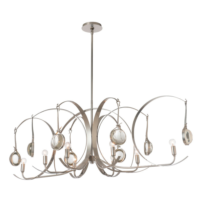 Hubbardton Forge 131085-SKT-MULT-85-85-ZM0786 Eight Light Pendant, Sterling