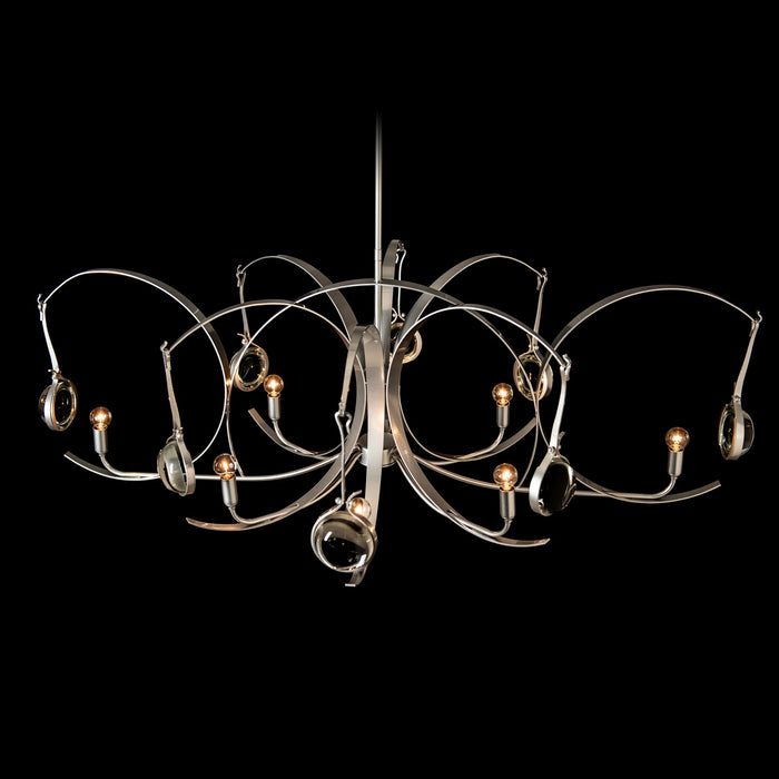 Hubbardton Forge 131085-SKT-MULT-85-85-ZM0786 Eight Light Pendant, Sterling
