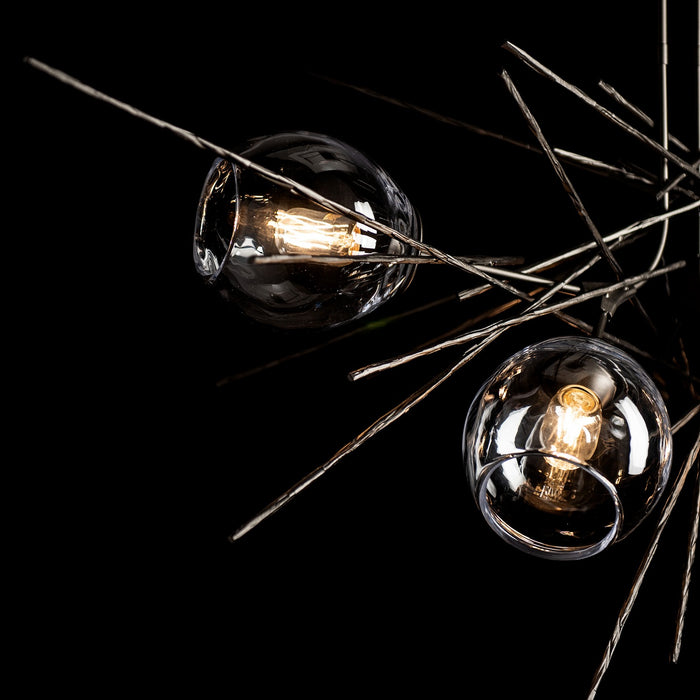 Hubbardton Forge 137750-SKT-MULT-14-ZM0788 Six Light Pendant, Oil Rubbed Bronze