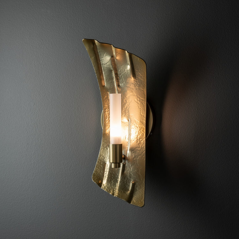Hubbardton Forge 201062-SKT-86-FD0462 LED Wall Sconce, Modern Brass