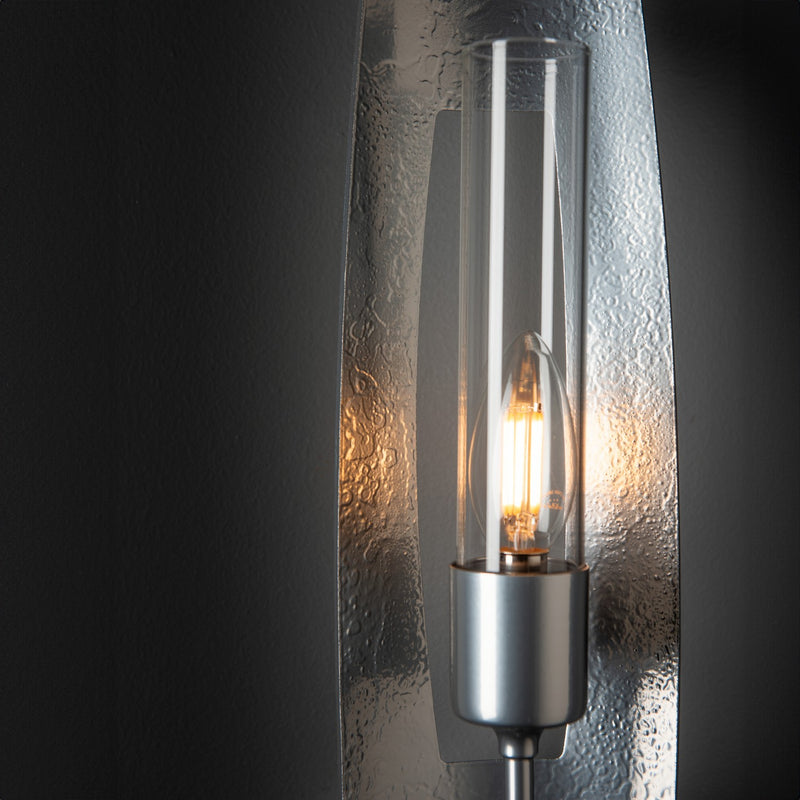 Hubbardton Forge 201080-SKT-85-ZM0611 One Light Wall Sconce, Sterling