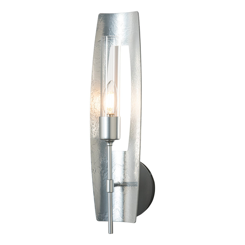Hubbardton Forge 201080-SKT-85-ZM0611 One Light Wall Sconce, Sterling