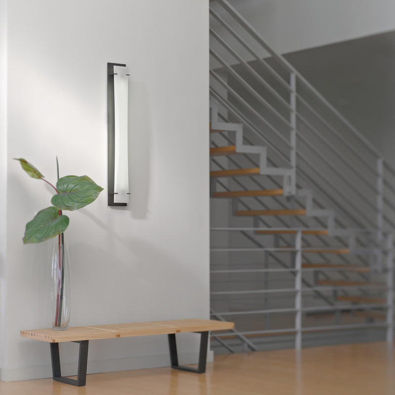 Hubbardton Forge 205956-LED-07-SH1973 LED Wall Sconce, Dark Smoke