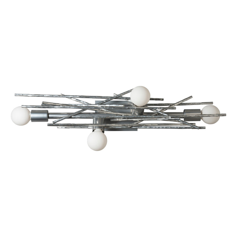 Hubbardton Forge 212034-SKT-85 Four Light Wall Sconce/Semi-Flush, Sterling