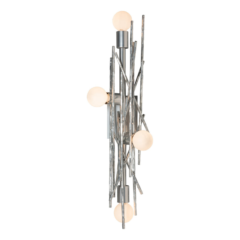 Hubbardton Forge 212034-SKT-85 Four Light Wall Sconce/Semi-Flush, Sterling
