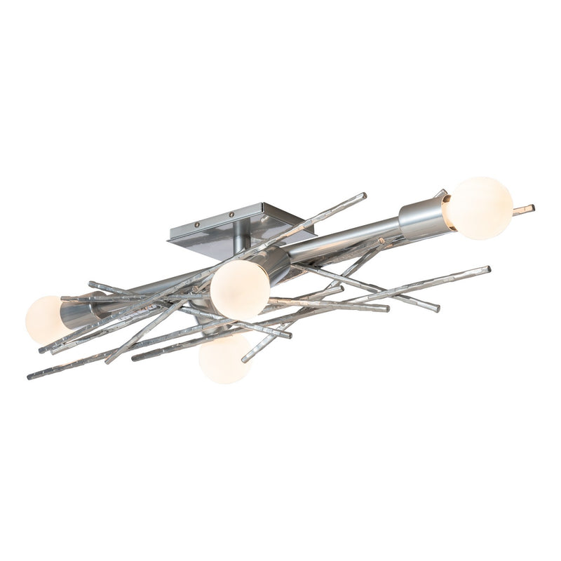 Hubbardton Forge 212034-SKT-85 Four Light Wall Sconce/Semi-Flush, Sterling