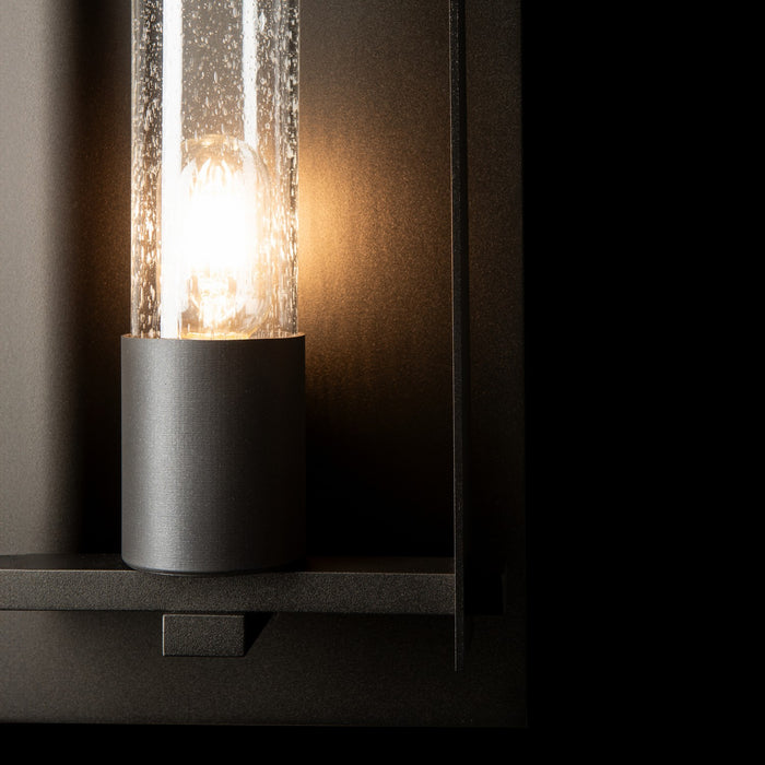 Hubbardton Forge 302031-SKT-14-GG0781 One Light Outdoor Wall Sconce, Oil Rubbed Bronze