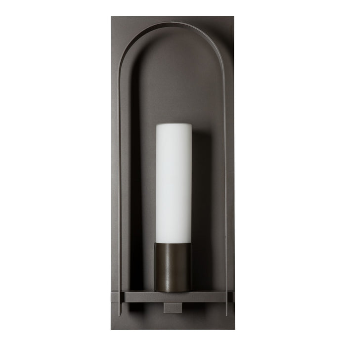 Hubbardton Forge 302032-SKT-77-GG0783 One Light Outdoor Wall Sconce, Coastal Dark Smoke
