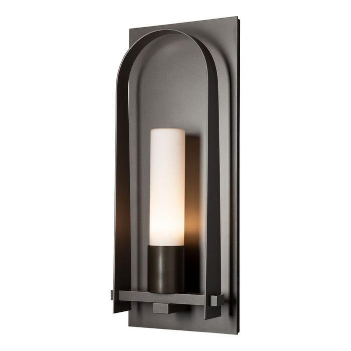 Hubbardton Forge 302032-SKT-77-GG0783 One Light Outdoor Wall Sconce, Coastal Dark Smoke