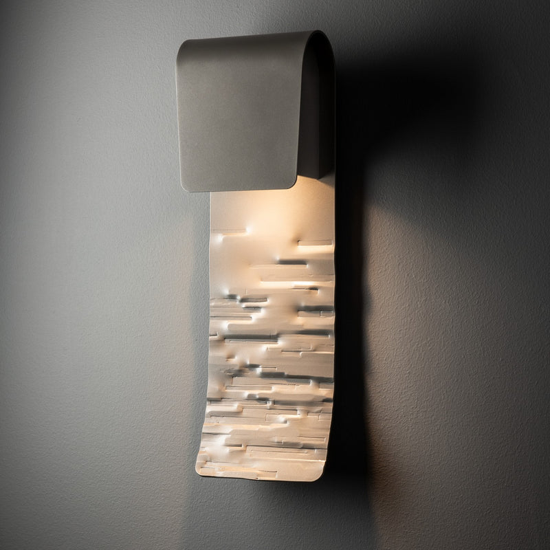 Hubbardton Forge 302034-SKT-78 One Light Outdoor Wall Sconce, Coastal Burnished Steel