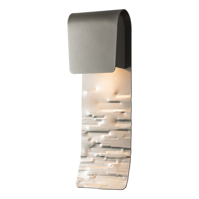 Hubbardton Forge 302034-SKT-78 One Light Outdoor Wall Sconce, Coastal Burnished Steel