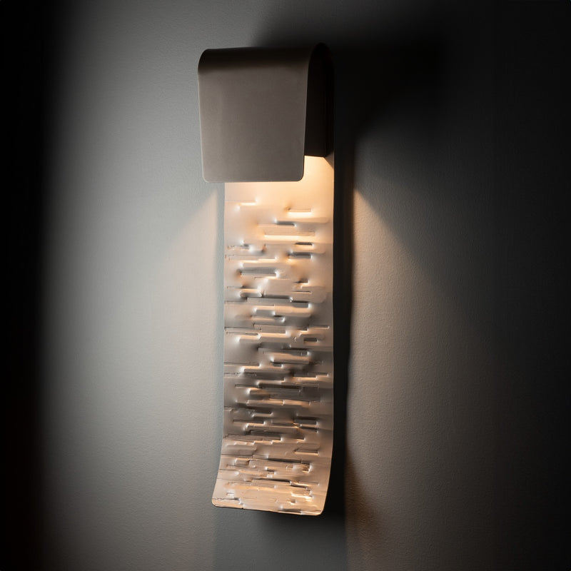 Hubbardton Forge 302036-SKT-77 Two Light Outdoor Wall Sconce, Coastal Dark Smoke