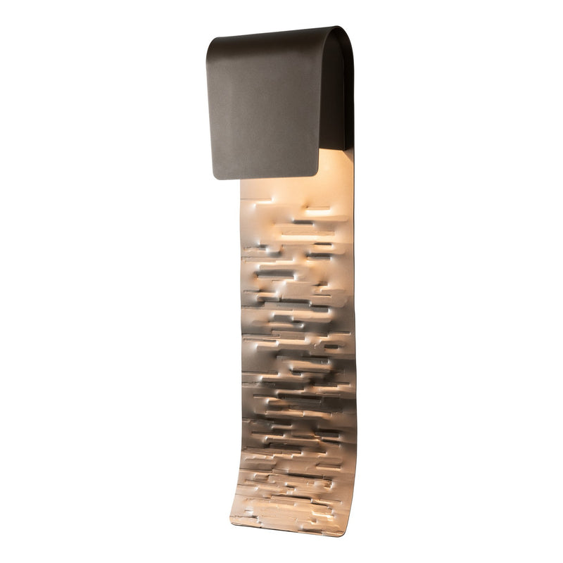 Hubbardton Forge 302036-SKT-77 Two Light Outdoor Wall Sconce, Coastal Dark Smoke