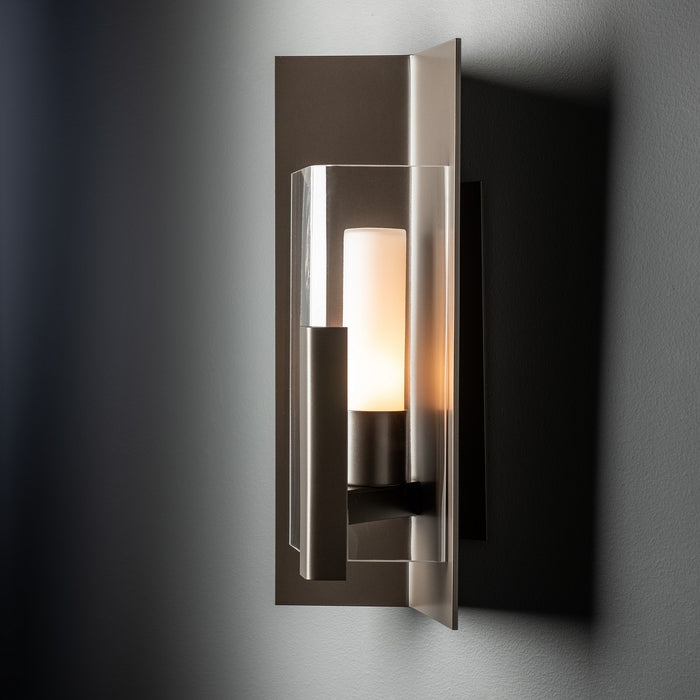 Hubbardton Forge 302045-SKT-77-ZM0792 One Light Outdoor Wall Sconce, Coastal Dark Smoke
