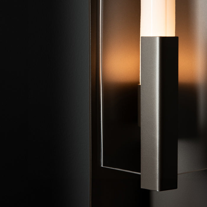 Hubbardton Forge 302045-SKT-77-ZM0792 One Light Outdoor Wall Sconce, Coastal Dark Smoke