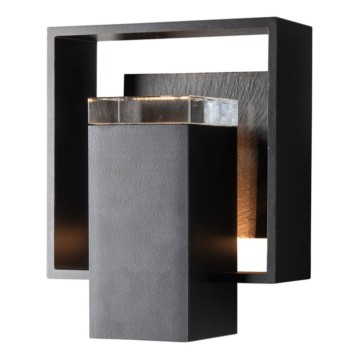 Hubbardton Forge 302600-SKT-80-SL-ZM0546 One Light Outdoor Wall Sconce, Coastal Black
