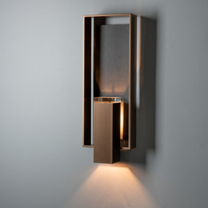 Hubbardton Forge 302604-SKT-75-SL-ZM0546 One Light Outdoor Wall Sconce, Coastal Bronze