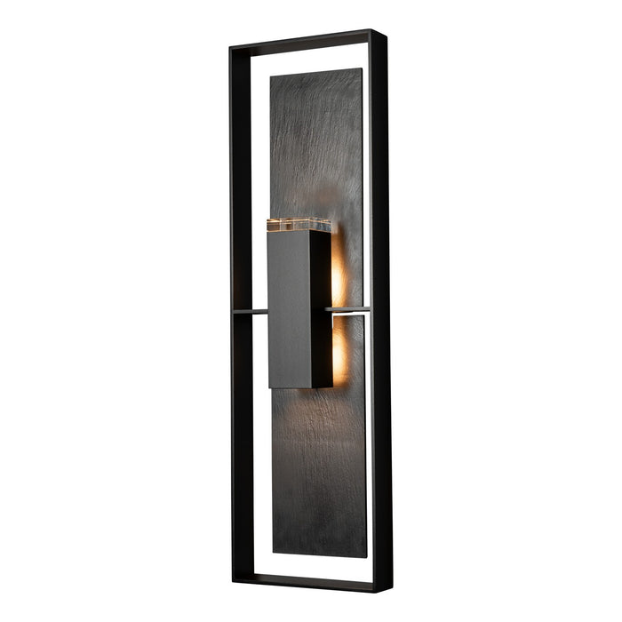 Hubbardton Forge 302606-SKT-80-SL-ZM0546 Two Light Outdoor Wall Sconce, Coastal Black
