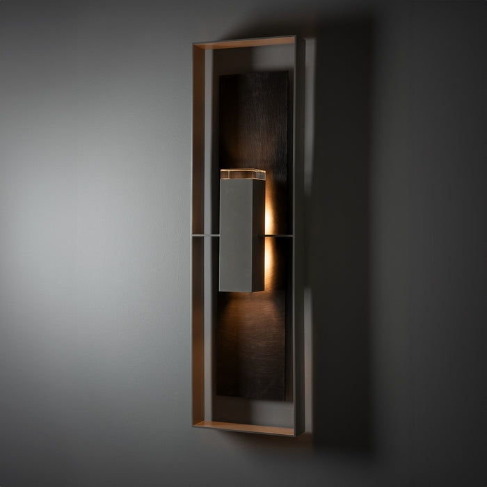 Hubbardton Forge 302609-SKT-78-SL-ZM0736 Two Light Outdoor Wall Sconce, Coastal Burnished Steel