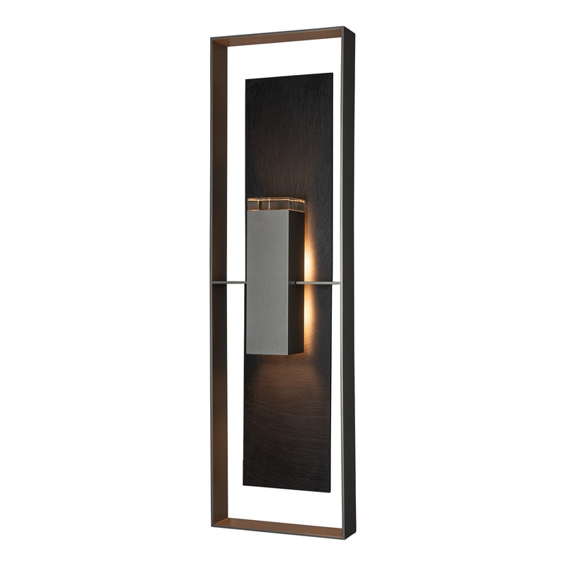Hubbardton Forge 302609-SKT-78-SL-ZM0736 Two Light Outdoor Wall Sconce, Coastal Burnished Steel